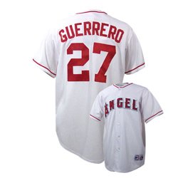Mlb jerseys&Anaheim Angels 27& V.Guerrero white