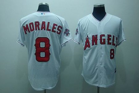 MLB Los Angeles Angels #8 Morales white(cool base)