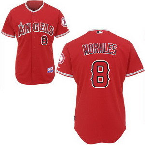 Los Angeles Angels of Anaheim 8 Kendry Morales Jerseys red