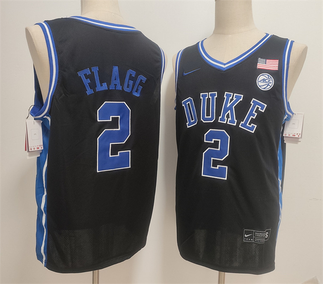 Men's Duke Blue Devils #2 Cooper Flagg Black Stitched Basketball Jersey Men's Duke Blue Devils #2 Cooper Flagg Black Stitched Basketball Jersey