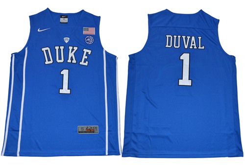 Blue Devils #1 Trevon Duval Royal Blue Basketball Elite Stitched NCAA Jersey Blue Devils #1 Trevon Duval Royal Blue Basketball Elite Stitched NCAA Jersey