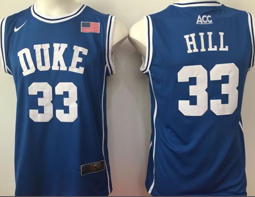 Blue Devils #33 Grant Hill Blue Basketball New Stitched NCAA Jersey Blue Devils #33 Grant Hill Blue Basketball New Stitched NCAA Jersey