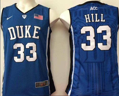 Blue Devils #33 Grant Hill Blue Basketball Stitched NCAA Jersey Blue Devils #33 Grant Hill Blue Basketball Stitched NCAA Jersey