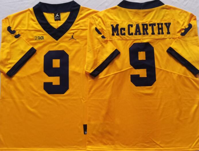 Men's Michigan Wolverines ACTIVE PLAYER Custom Yellow Stitched Jersey Men's Michigan Wolverines ACTIVE PLAYER Custom Yellow Stitched Jersey