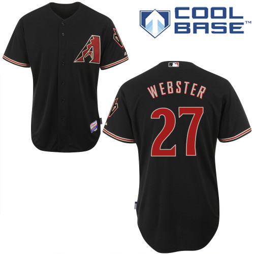 Arizona Diamondbacks #27 Webster Black Authentic Personalized Alternate Home cool Jersey