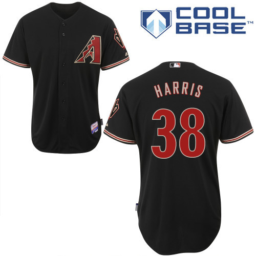 Arizona Diamondbacks #38 Harris Black Authentic Personalized Alternate Home cool Jersey Arizona Diamondbacks #38 Harris Black Authentic Personalized Alternate Home cool Jersey