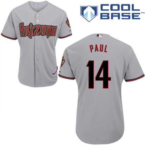 Arizona Diamondbacks #14 Paul Grey Authentic Personalized Road cool Jersey