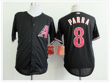 Arizona Diamondbacks #8 Gerardo Parra Black Cool Base Stitched Baseball Jersey