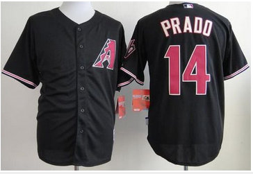Arizona Diamondbacks #14 Martin Prado Black Cool Base Baseball Jersey