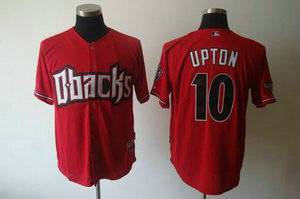 Arizona Diamondbacks 10 Upton red Cool Base Jerseys