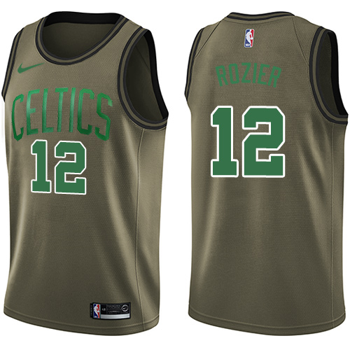 Nike Celtics #12 Terry Rozier Green Salute to Service NBA Swingman Jersey
