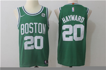 Nike Celtics #20 Gordon Hayward Green Nike Jersey
