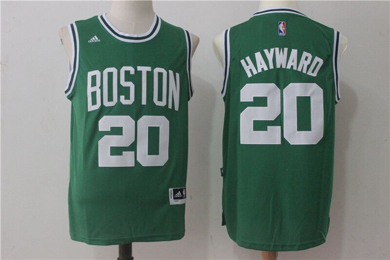 Celtics #20 Gordon Hayward Green Road Stitched NBA Jersey