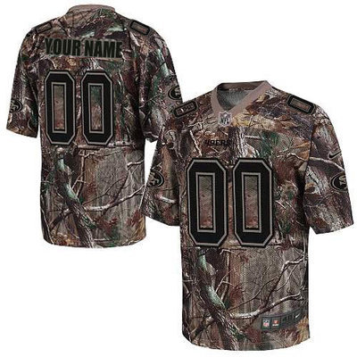 Nike San Francisco 49ers Customized Elite Camo Jerseys