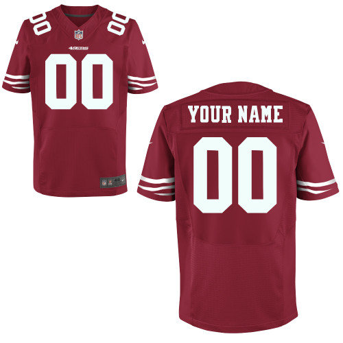 Men's Nike San Francisco 49ers Customized Elite Team Color Jerseys