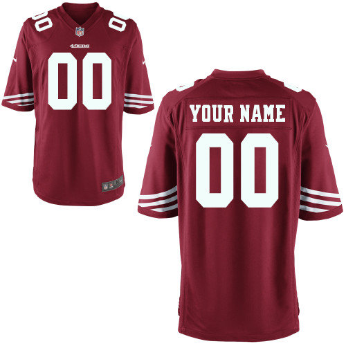 Men's Nike San Francisco 49ers Customized Game Team Color Jerseys (S-4XL)