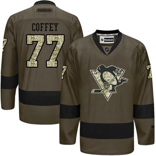 Penguins #77 Paul Coffey Green Salute to Service Stitched NHL Jersey Penguins #77 Paul Coffey Green Salute to Service Stitched NHL Jersey