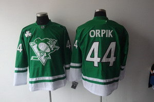 Pittsburgh Penguins St Pattys Day 44 Brooks Orpik Green Jerseys