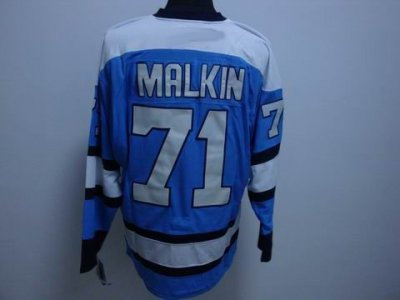 RBK Pittsburgh Penguins EVGENI MALKIN STANLEY CUP #71 A patch Jersey blue
