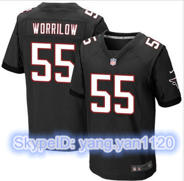 Nike Atlanta Falcons #55 Paul Worrilow Black Alternate Men's Stitched NFL Elite Jersey