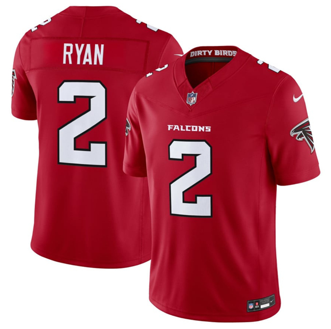 Men's Atlanta Falcons #2 Matt Ryan Red 2026 New F.U.S.E. Vapor Untouchable Limited Stitched Football Jersey