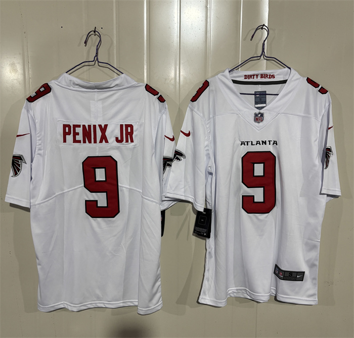 Men's Atlanta Falcons #9 Michael Penix Jr. White 2026 New Vapor Untouchable Limited Stitched Football Jersey