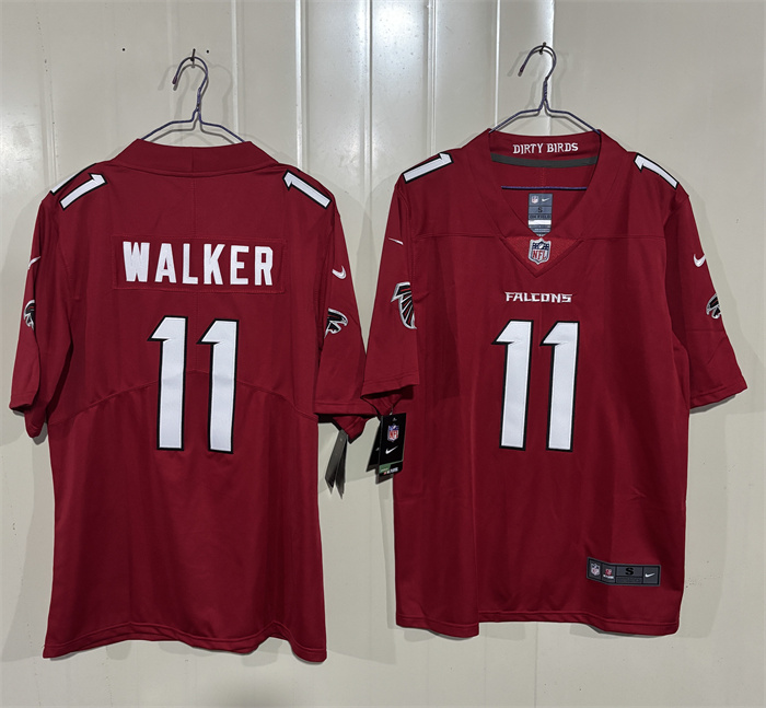 Men's Atlanta Falcons #11 Jalon Walker Red 2026 New Vapor Untouchable Limited Stitched Football Jersey