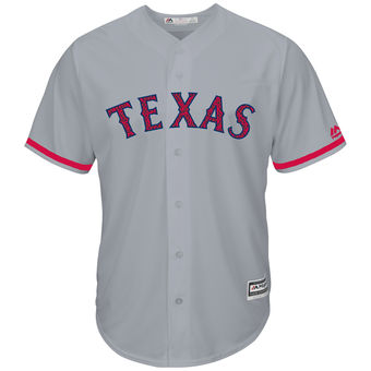 Texas Rangers Majestic Fashion Stars & Stripes Cool Base Jersey - Gray