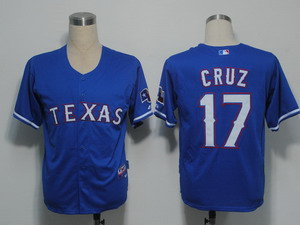 Texas Rangers 17 cruz Blue Cool Base
