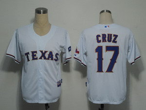 Texas Rangers 17 cruz White Cool Base