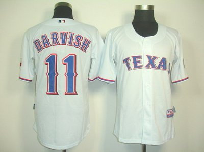 mlb texas rangers #11 darvish white Jersey
