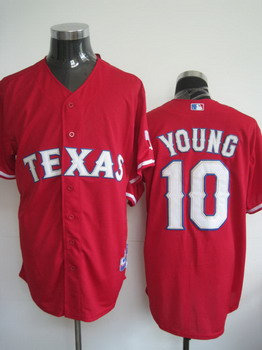 Texas Rangers 10 Michael Young Red Jerseys