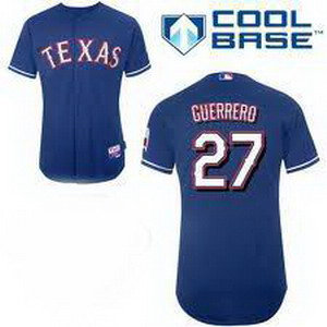 Texas Rangers 27 Vladimir Guerrero Blue COOL BASE Jersey