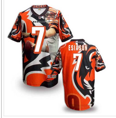 Cincinnati Bengals #7 Boomer Esiason Stitched NFL Elite Fanatical Version Jersey (5)