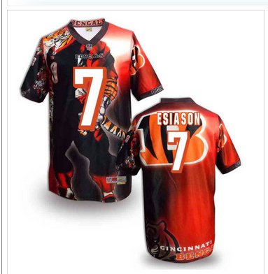 Cincinnati Bengals #7 Boomer Esiason Stitched NFL Elite Fanatical Version Jersey (3)