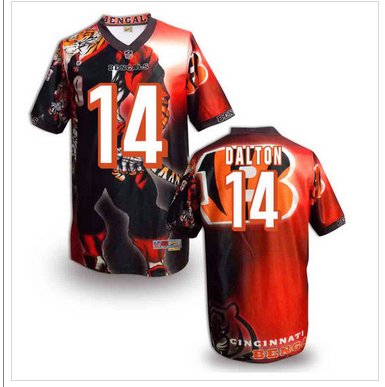Cincinnati Bengals #14 Andy Dalton Stitched NFL Elite Fanatical Version Jersey (3)