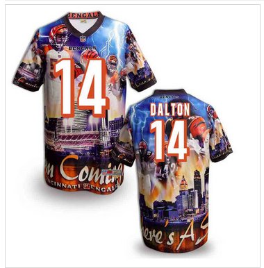 Cincinnati Bengals #14 Andy Dalton Stitched NFL Elite Fanatical Version Jersey (2)