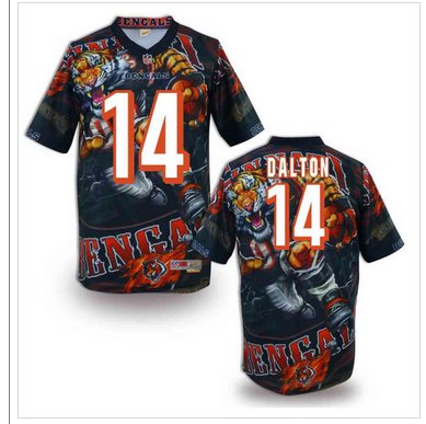 Cincinnati Bengals #14 Andy Dalton Stitched NFL Elite Fanatical Version Jersey (1)