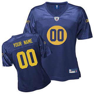 Green Bay Acme Packers Customized Women Blue Jersey