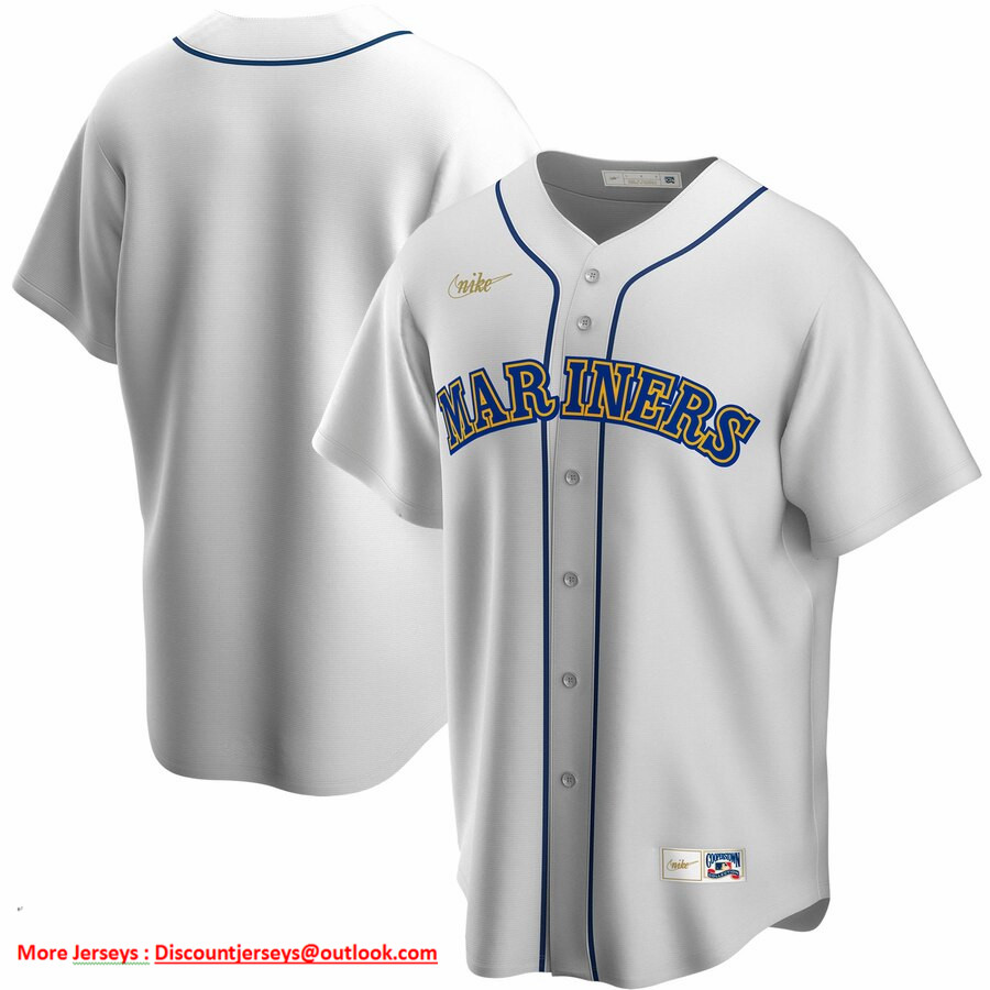 Seattle Mariners Nike Home Cooperstown Collection Team MLB Jersey White