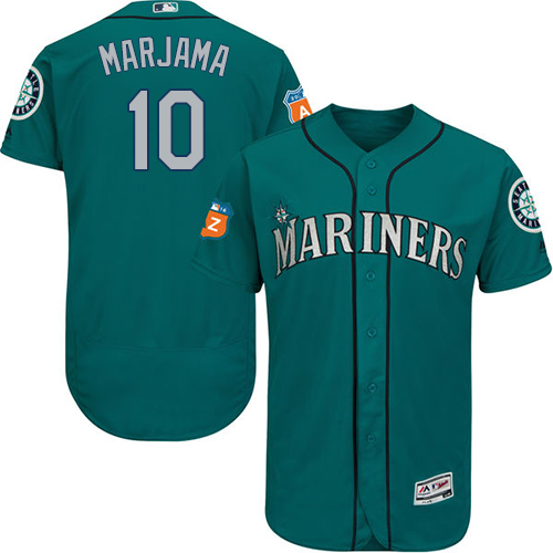 Mariners #10 Mike Marjama Green Flexbase Authentic Collection Stitched Baseball Jersey