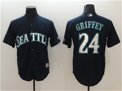 Mariners #24 Ken Griffey Jr. Navy Cool Base Jersey Mariners #24 Ken Griffey Jr. Navy Cool Base Jersey