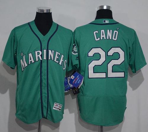 Mariners #22 Robinson Cano Green Flexbase Authentic Collection Stitched MLB Jersey Mariners #22 Robinson Cano Green Flexbase Authentic Collection Stitched MLB Jersey