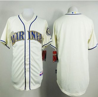 Seattle Mariners Blank Cream Alternate Cool Base Stitched Baseball Jersey