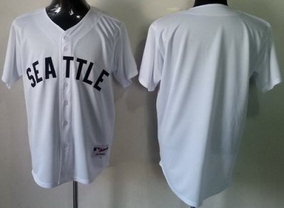 Seattle Mariners Blank White Throwback M&N MLB Jerseys Seattle Mariners Blank White Throwback M&N MLB Jerseys