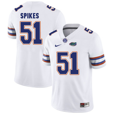 Florida Gators White Brandon Spikes Football Player Performance Jersey