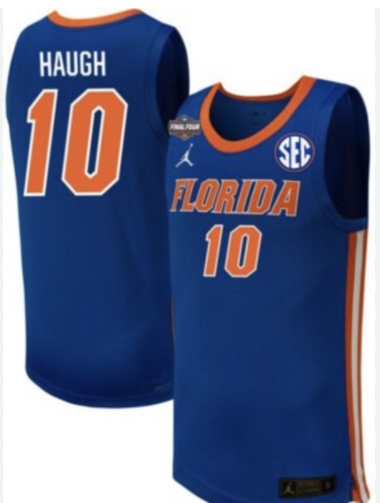 Men's Florida Gators #10 Thomas Haugh Royal Limited College Basketball Jersey