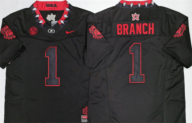 Georgia Bulldogs #1 Zachariah Branch White 2026 F.U.S.E. Stitched Jersey