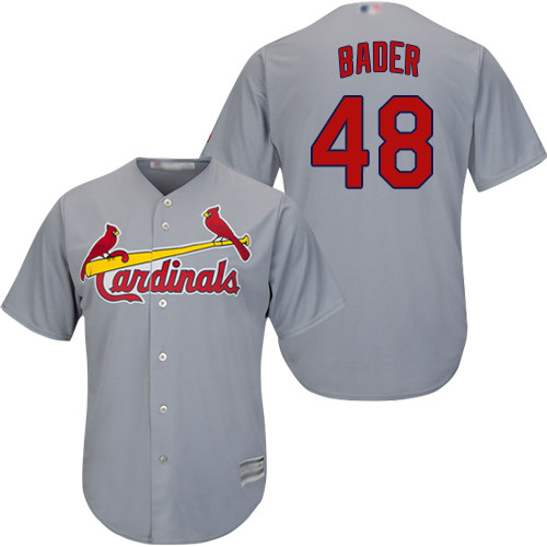Cardinals #48 Harrison Bader Grey New Cool Base Stitched Baseball Jersey Cardinals #48 Harrison Bader Grey New Cool Base Stitched Baseball Jersey