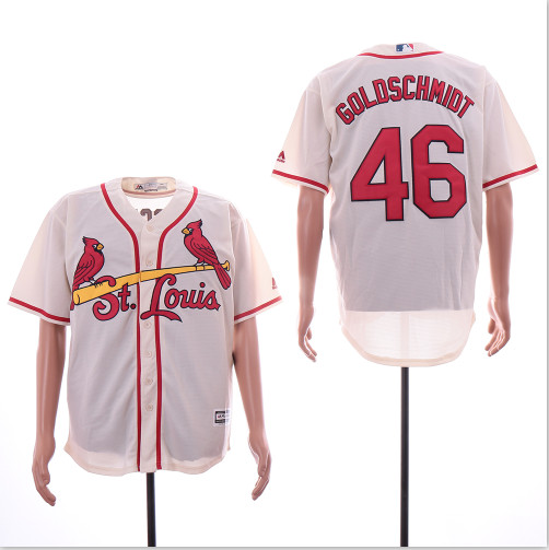 Cardinals 46 Paul Goldschmidt Cream Cool Base Jersey Cardinals 46 Paul Goldschmidt Cream Cool Base Jersey